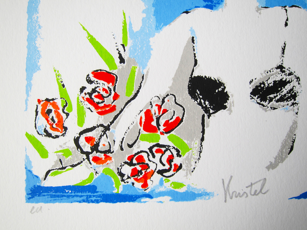 Mes Roses, zeefdruk kopen? Bied vanaf 20!