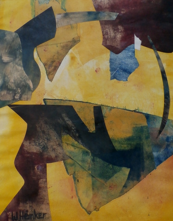 W Hemker - gemengde techniek(collage) kopen? Bied vanaf 1!