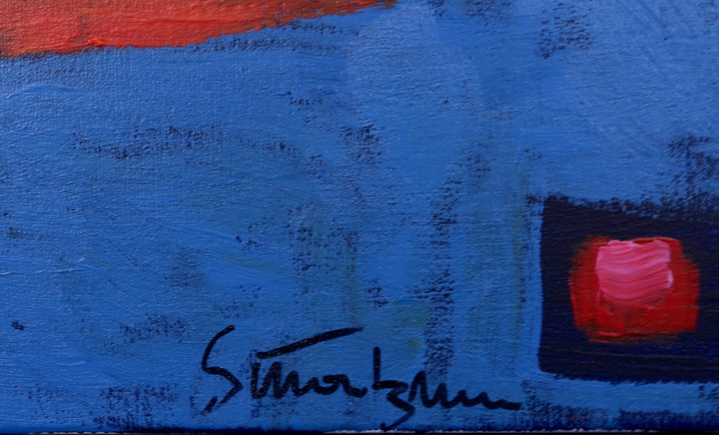 Simon&Bruno: Acrylverf op doek, Fly me to the moon - Ingelijst (Groot) kopen? Bied vanaf 80!