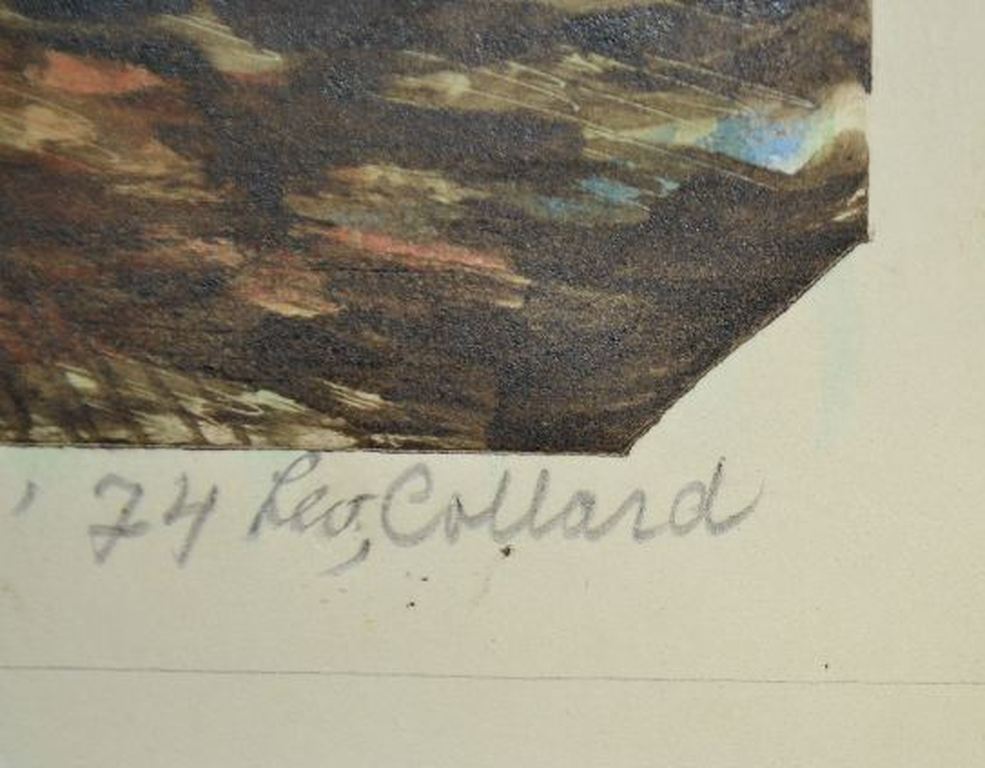 Leo Collard: Monoprint 'Vissersbootjes', 1974 kopen? Bied vanaf 1!