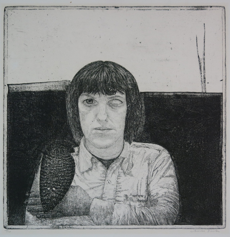 Charles Donker: Ets, Zelfportret verkocht voor € 250!