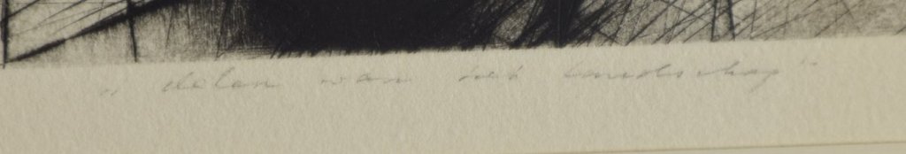 Ko Oosterkerk - Droge naald ets op papier - Deken van het landschap kopen? Bied vanaf 10!