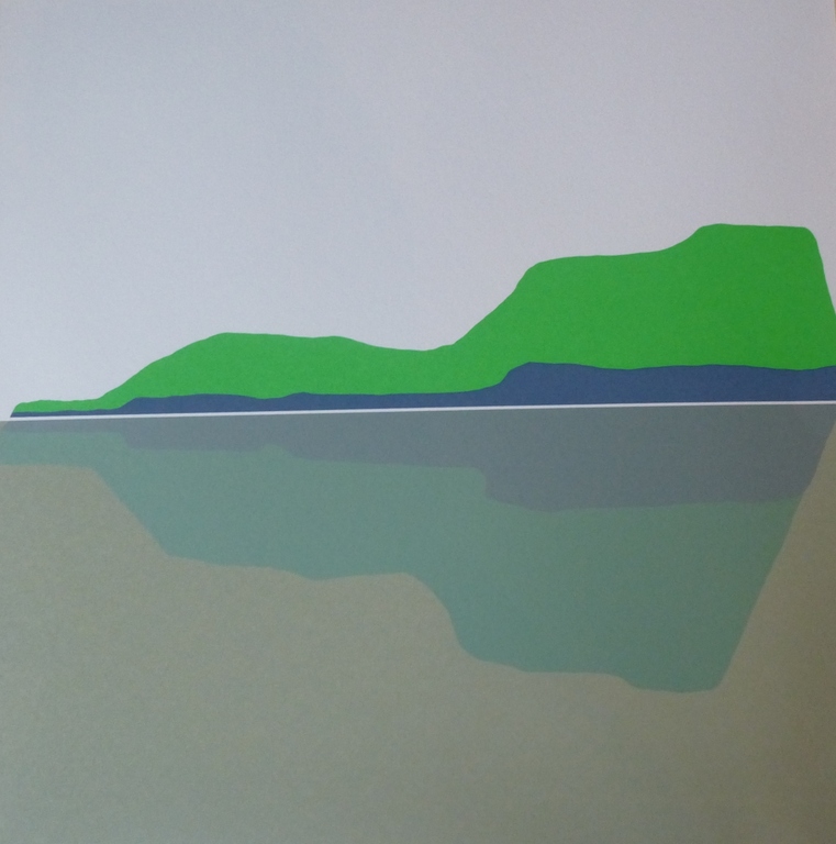 Hans Landsaat: zeefdruk, 1977, handgesigneerd en genummerd verkocht voor € 50!