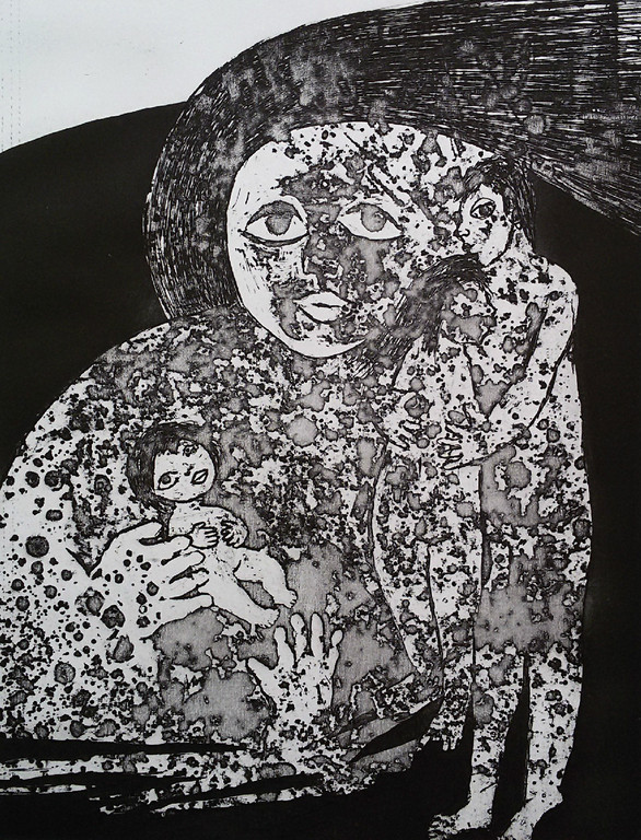 Ans Wortel - en… we hadden elkander zo lief, aquatint ets kopen? Bied vanaf 50!