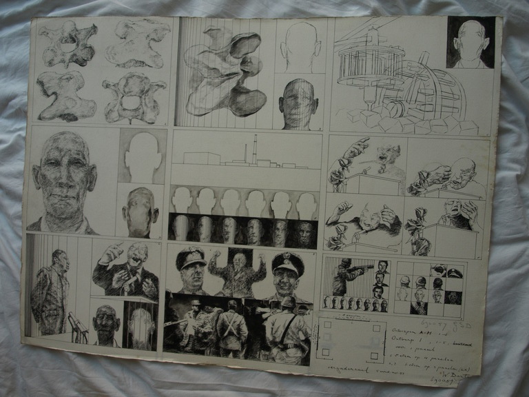 Walter Barten : Tekening O.I. inkt , Ontwerp – gesigneerd – ca 1980 kopen? Bied vanaf 1!