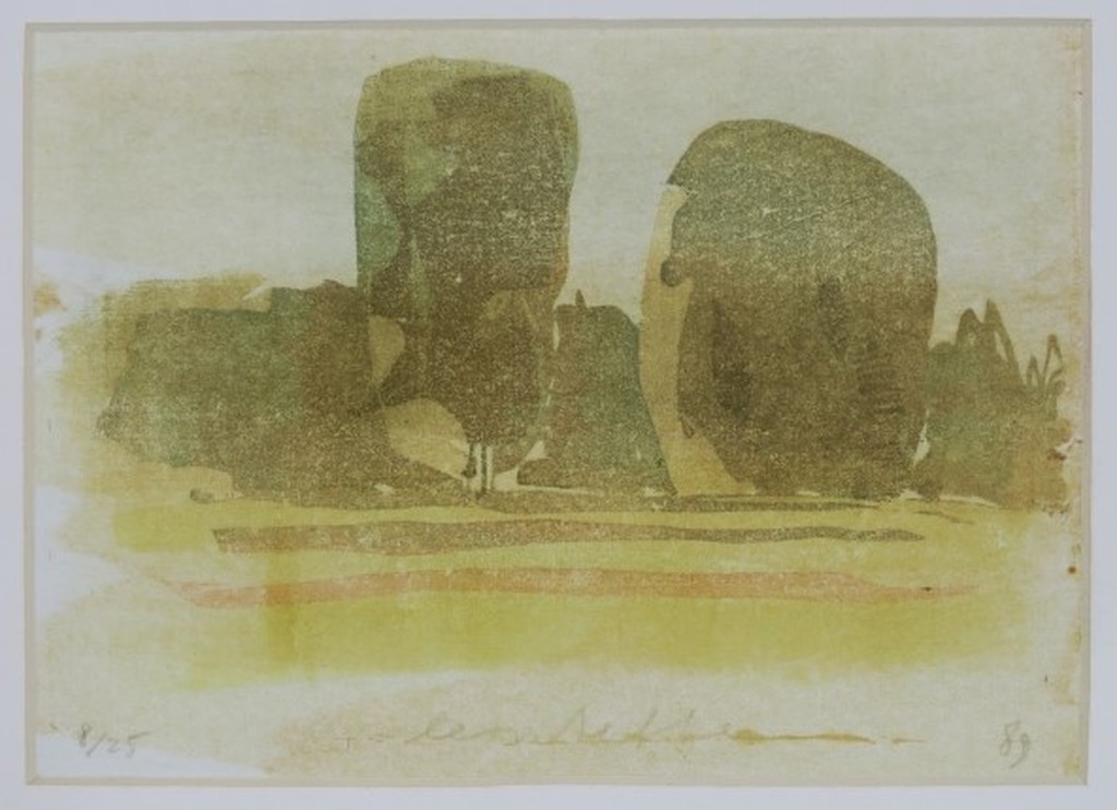 Leon Tebbe: Houtsnede, Zonder titel  kopen? Bied vanaf 20!