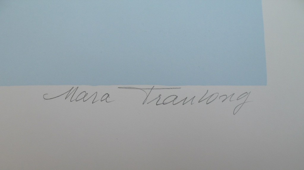 Mara Tran-Long, kleurenlithografie, Nu à La Rose kopen? Bied vanaf 1!