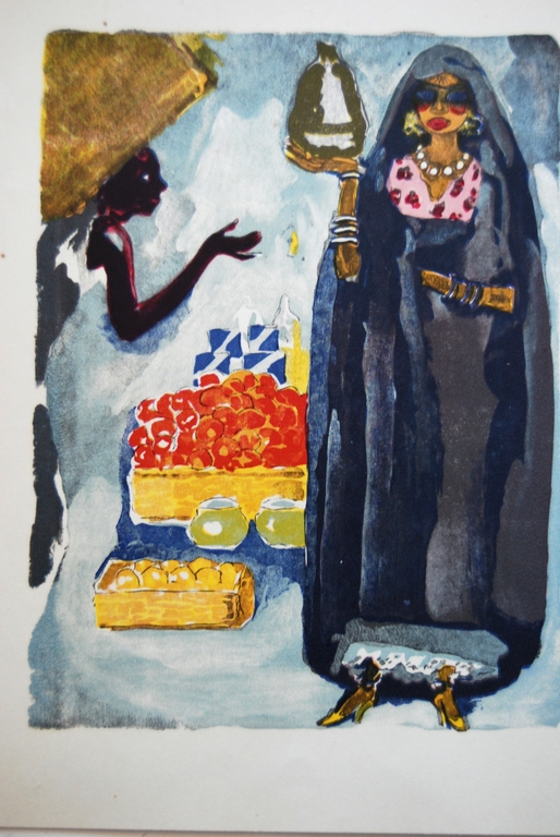 Kees van Dongen, Houtgravure uit Mille Nuits et un Nuit 1955 verkocht voor € 50!