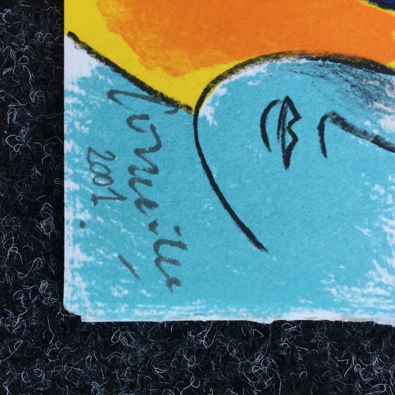 Originele Corneille Kerst kaart zeefdruk, 2001 kopen? Bied vanaf 1!