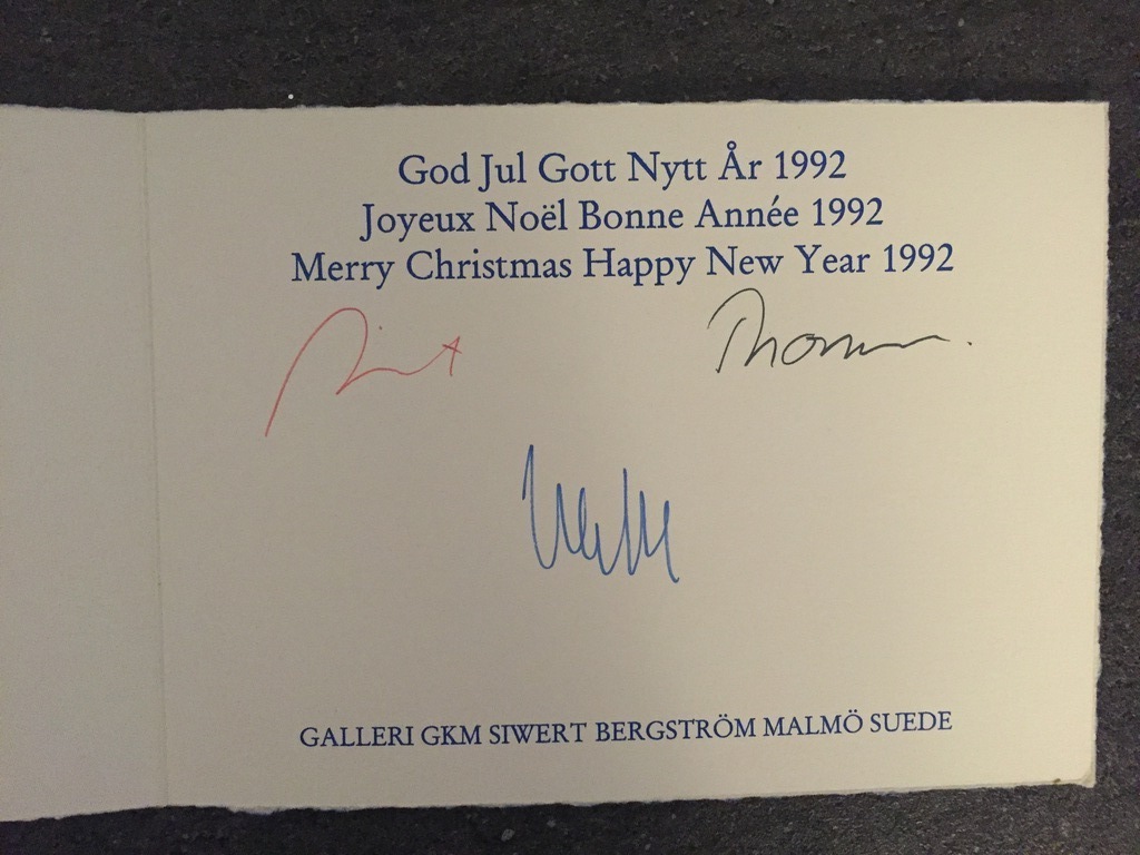 CORNEILLE  zeefdruk 1992 Kerst kaart Uniek CoBrA werkje ! kopen? Bied vanaf 1!