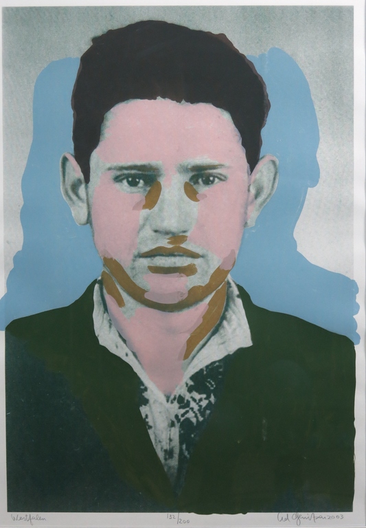 Ad Gerritsen: Zeefdruk, Westfalen -Ingelijst verkocht voor € 60!