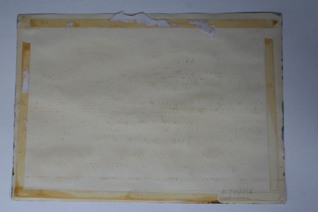 Hendrik Jan Visser - acrylverf op papier - stilleven met gedekte tafel - 1977 kopen? Bied vanaf 30!
