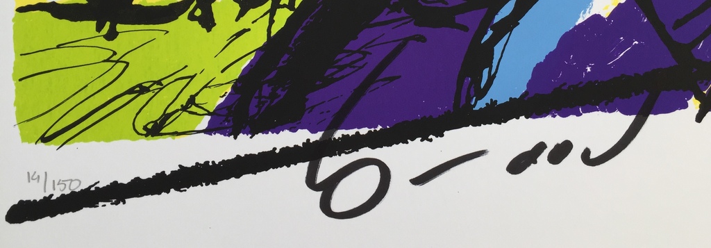 Herman Brood - Bono (U2) - Originele hand gesigneerde zeefdruk kopen? Bied vanaf 1!