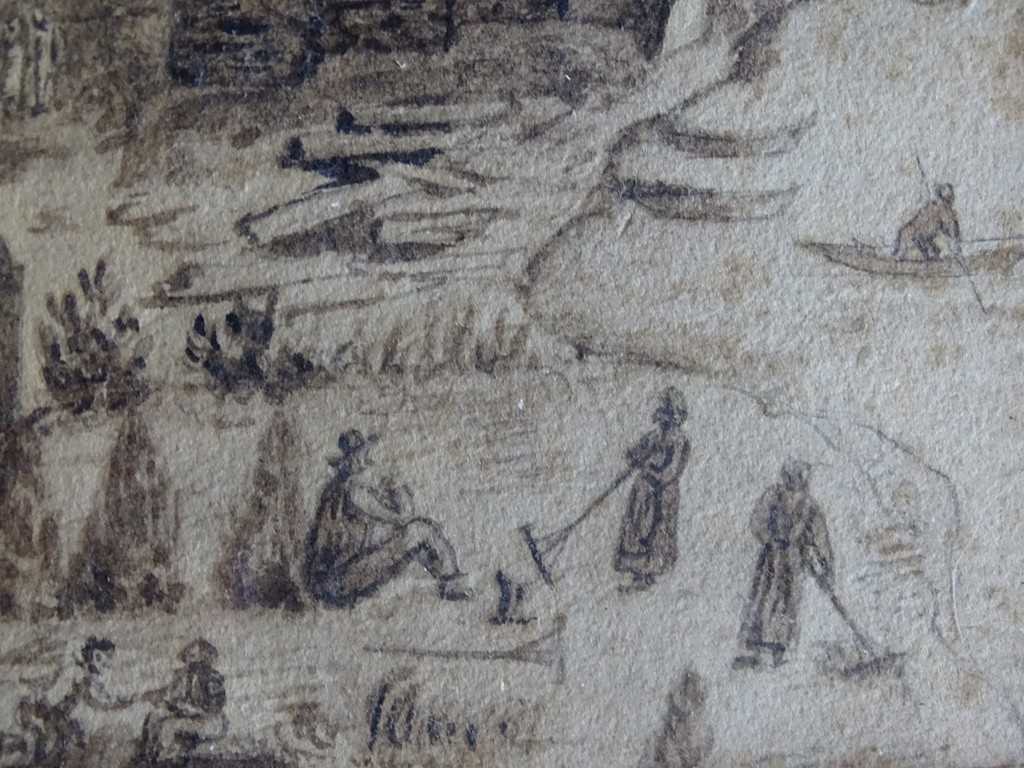 Onbekend, aquarel, Village la Dover & ......1826 kopen? Bied vanaf 1!