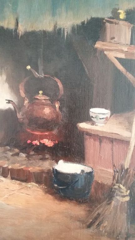 A.J. Zwart (1903-1981) - Interieur te Lage Mierde - olieverf op doek kopen? Bied vanaf 260!