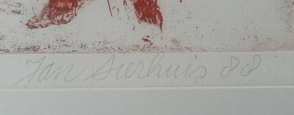 Jan Sierhuis - litho - Flamenco kopen? Bied vanaf 70!