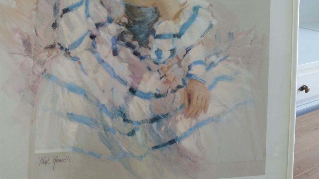 Rouwette Paul, kleurenlitho vrouw in theatrale kledij, impressionistische stijl kopen? Bied vanaf 50!