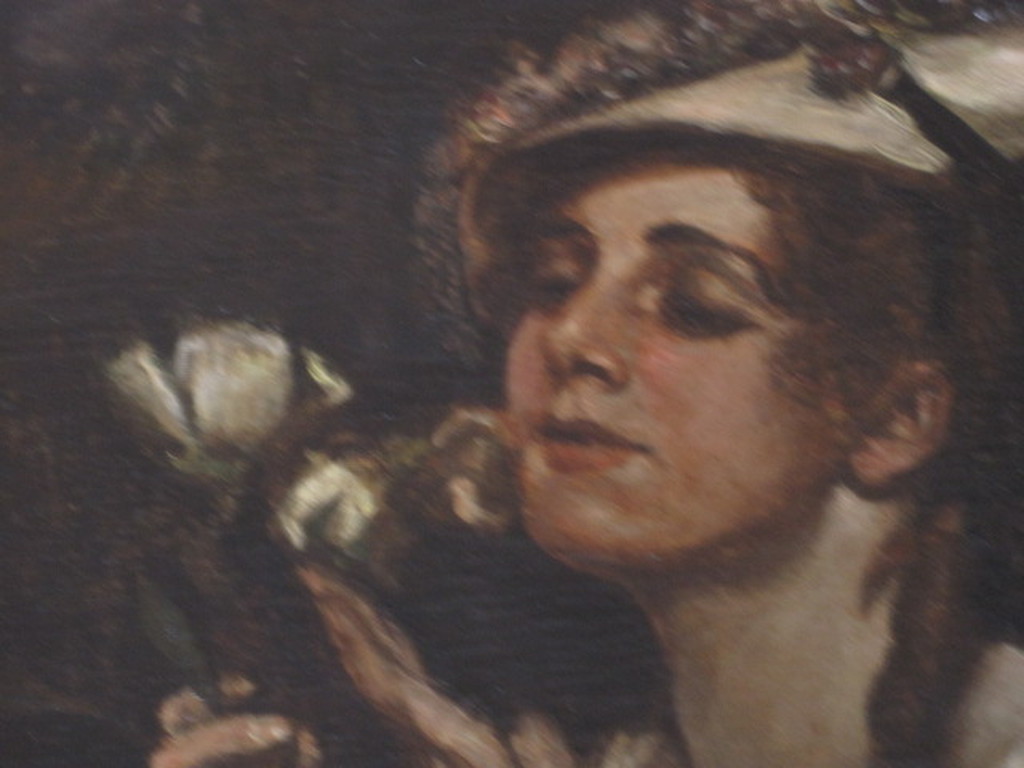 Fenomenaal 19e eeuws olieverf "Dame en Lelie" ongesigneerd en in originele lijst kopen? Bied vanaf 1!