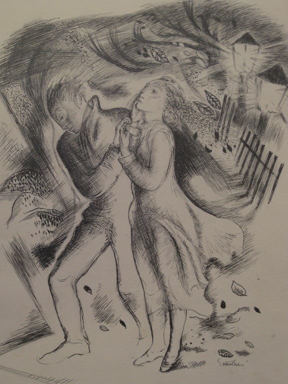 Etie van Rees 1890-1973 - oostind inkt tekening  1920 -  gesigneerd verkocht voor € 55!