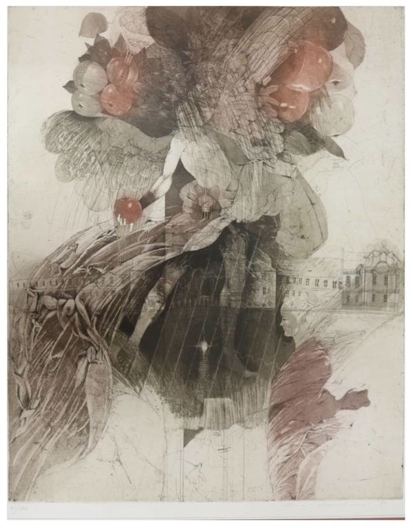 Eva Haskova, ets, Fantasievoorstelling III verkocht voor € 75!