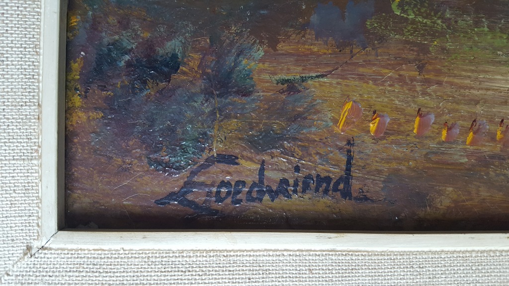 Theo Goedvriend (1879-1969) - Bergaanzicht - paneel, gesigneerd kopen? Bied vanaf 1!