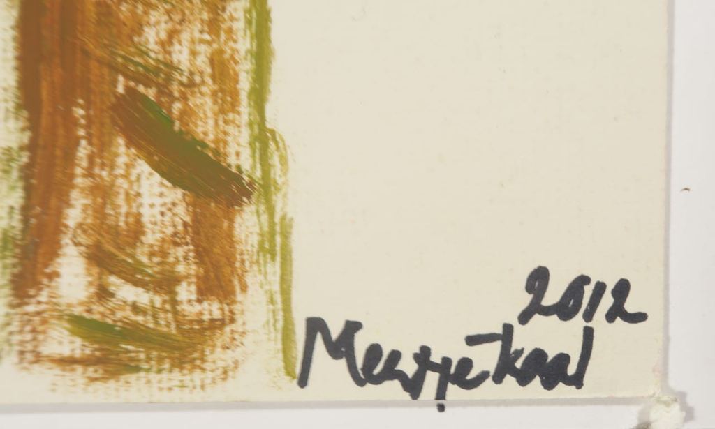 Lot met 4x olieverf en collage van Meertje Kaal kopen? Bied vanaf 1!