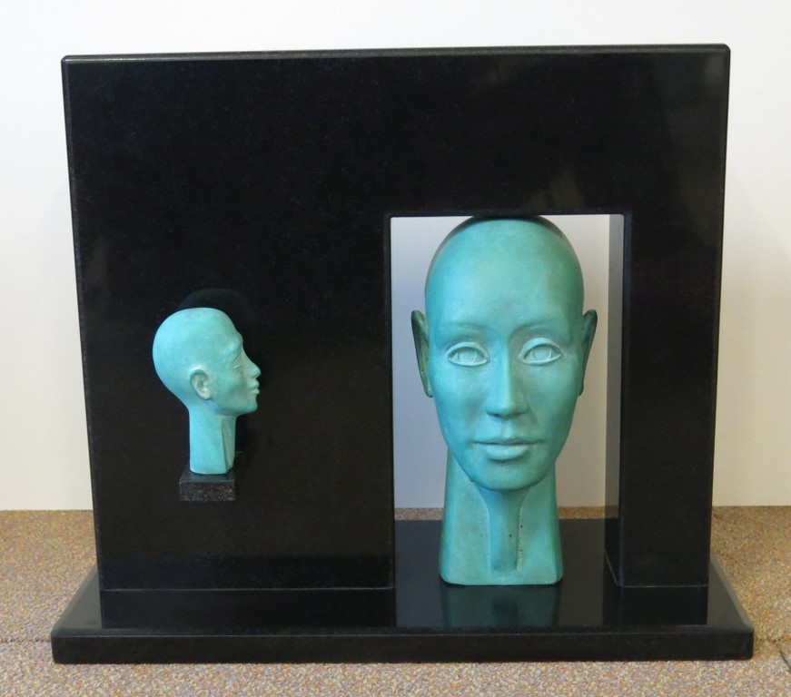 Erik Cousy: Brons en marmer, Twee gezichten kopen? Bied vanaf 250!