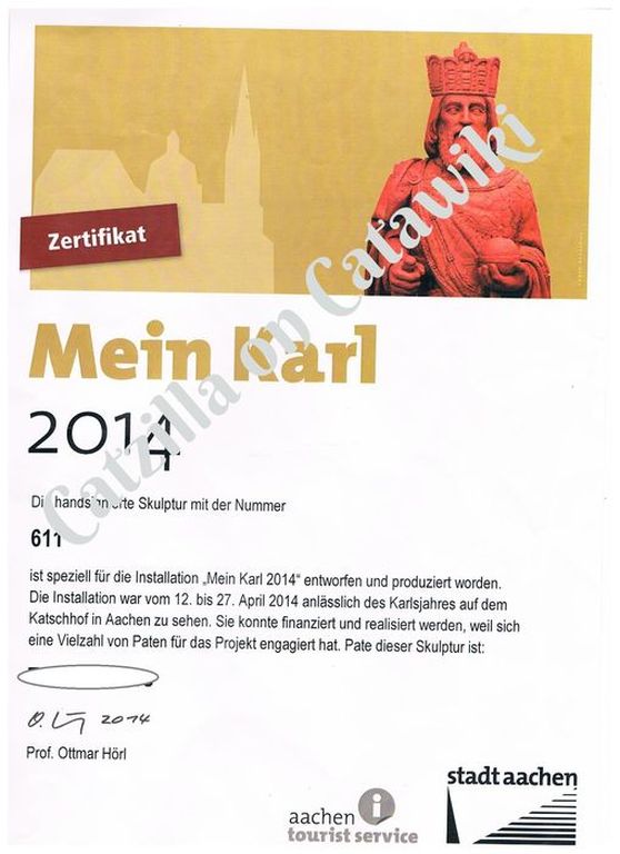 Ottmar Hörl, handgesigneerd en genummerd beeld van Karel De Grote kopen? Bied vanaf 685!