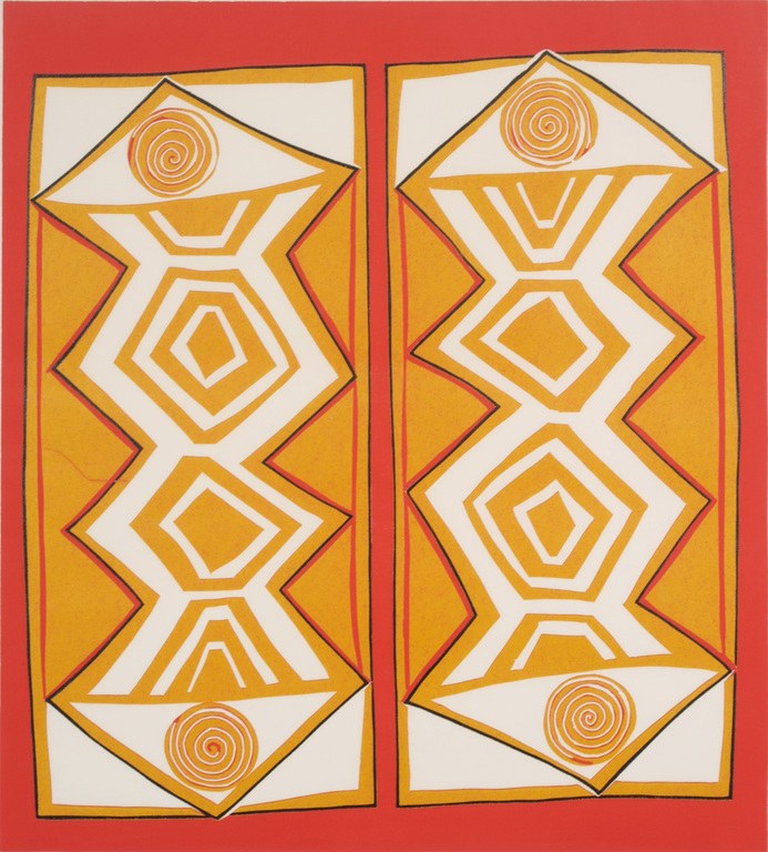 Onbekende kunstenaar: Lino, Dubbele wachter - Ingelijst kopen? Bied vanaf 1!