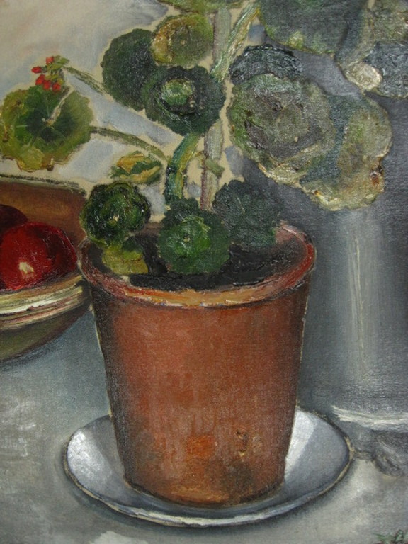 Vroeg ca1940 levensgroot Magisch Realistisch olieverf stilleven van Jos Viester  kopen? Bied vanaf 1!