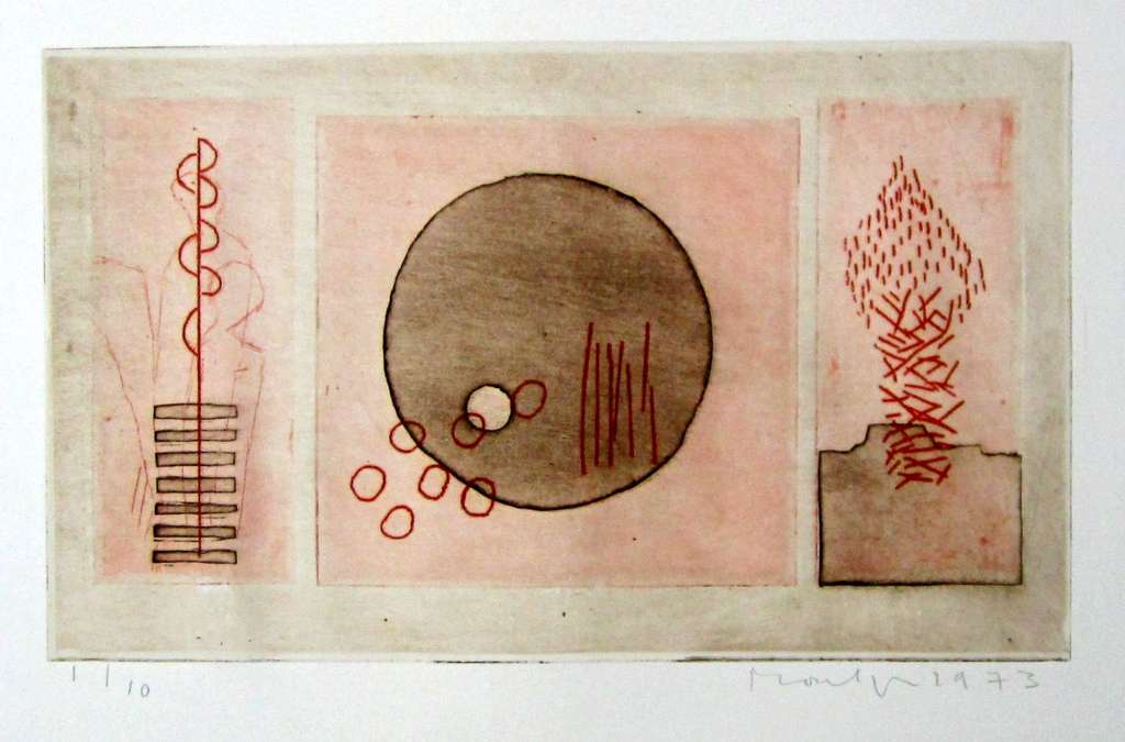 Jan Montyn, ets uit 1973 verkocht voor € 360!