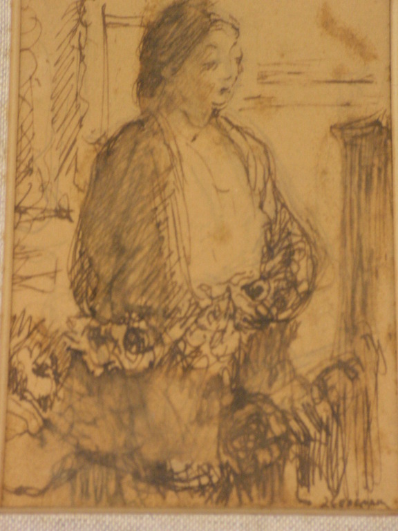 Jan Cossaar - tekening inkt verkocht voor € 56!