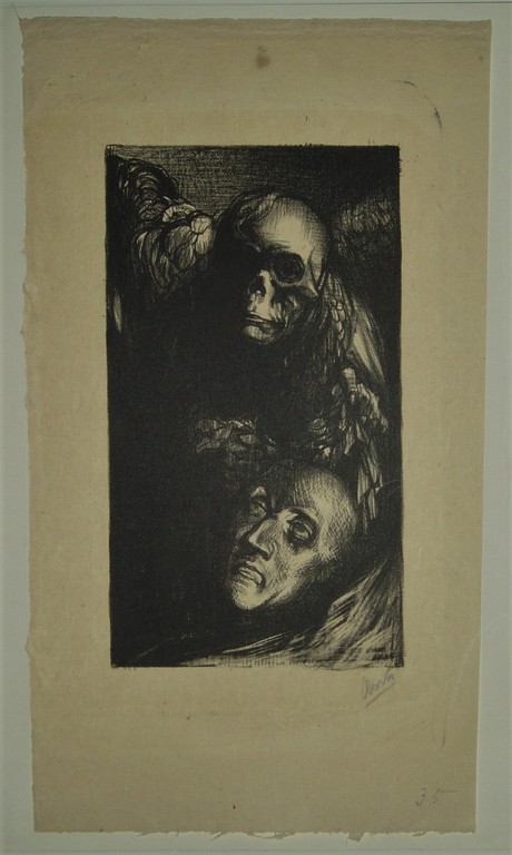 Vrees - J.J. Aarts - 1927 (gesigneerd) - lithografie verkocht voor € 50!