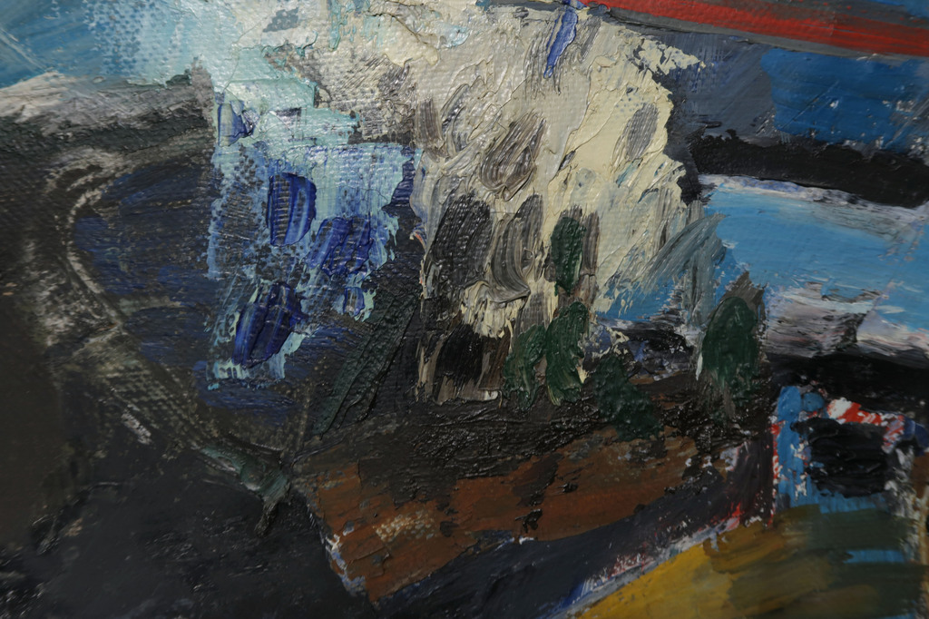 Lei Molin: Olieverf op Doek, Landschap I - Ingelijst (Groot!) kopen? Bied vanaf 1000!