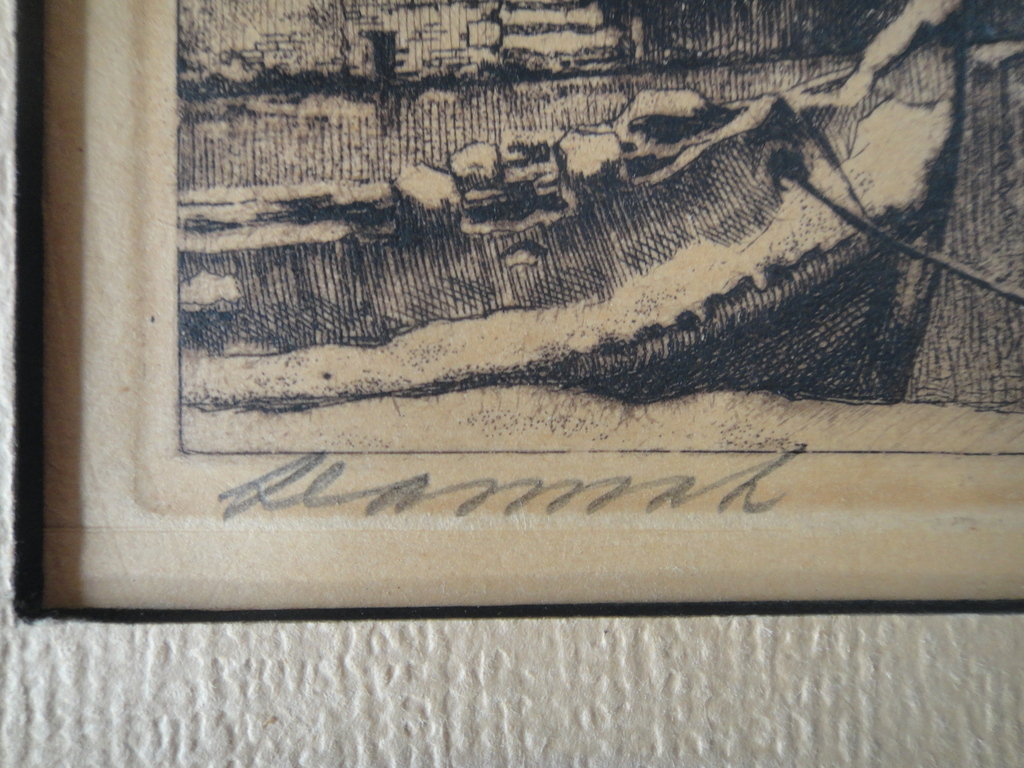 Cornelis Brandenburg - ets - Damrak kopen? Bied vanaf 1!