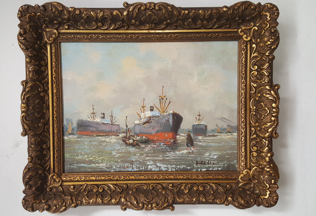 H.W. Eckhardt, olieverf op doek, gesigneerd kopen? Bied vanaf 1!