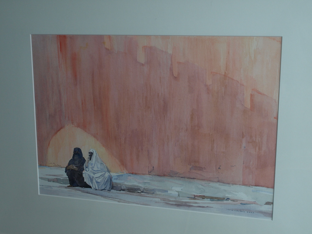 Nico Schelvis : Aquarel – Le mur / Maroc – gesigneerd & ingelijst - 2000 kopen? Bied vanaf 1!