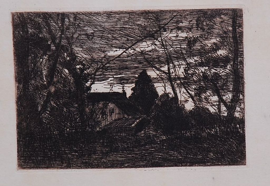 Willem de Zwart: Ets: Avond uit 1886 kopen? Bied vanaf 20!