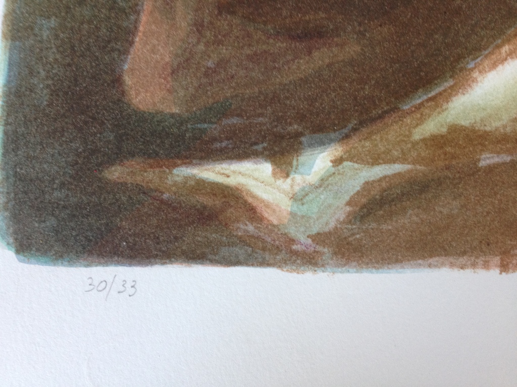 Chirs Buursen: litho Riguren met rood doek kopen? Bied vanaf 35!