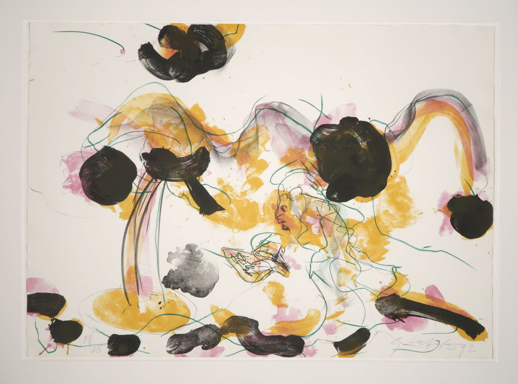 Ger Lataster: Litho, Zonder titel (groot) verkocht voor € 90!