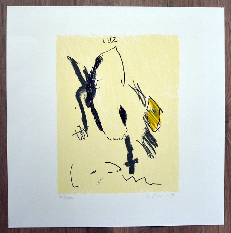 Charlotte Le Fevre ,litho # COMPOSITIE # 1988, handgesigneerd/genummerd kopen? Bied vanaf 1!