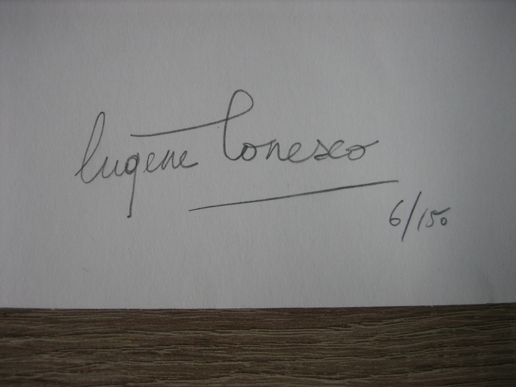 Eugene Ionesco - "Les Fleurs" - Lithografie - Handgesigneerd - 1984 kopen? Bied vanaf 45!