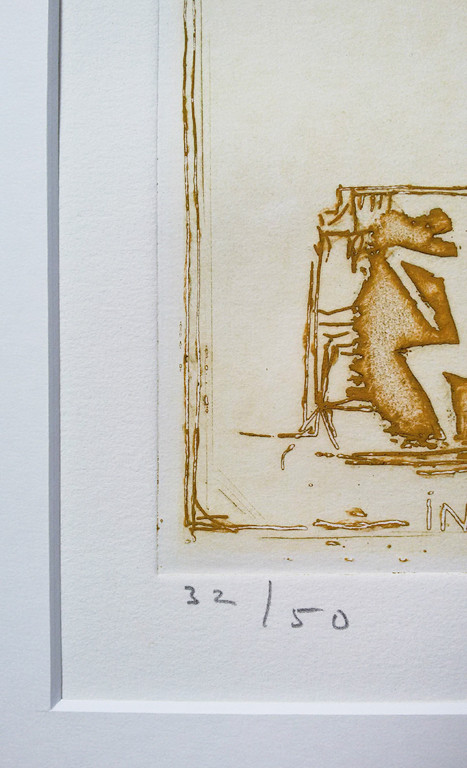 Jan Montyn - Ontmoeting in de toekomst, aquatint ets kopen? Bied vanaf 125!