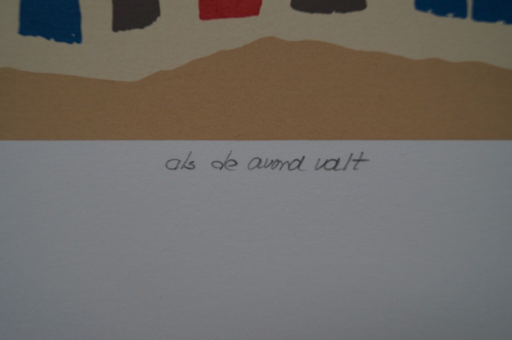 Rens Labruyère - gesigneerde zeefdruk - als de avond valt - 2006 kopen? Bied vanaf 1!