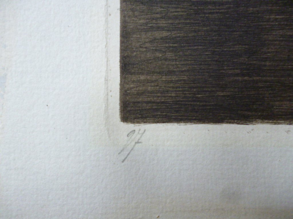 Willem Witsen - ets - Binnenkant, met wapperende was op de schepen kopen? Bied vanaf 475!