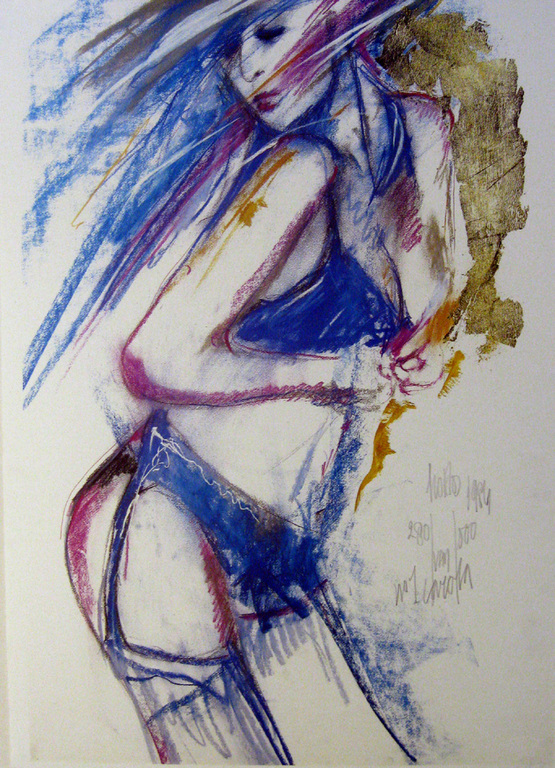 Leo Bos, litho, Stripes II/No. 1 Carola, 1984 kopen? Bied vanaf 25!