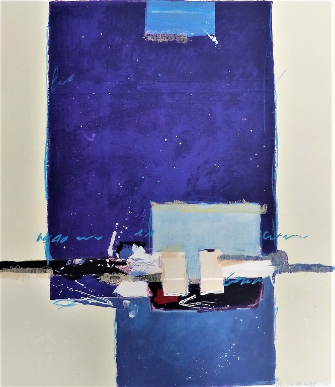 Ron v/d Werf,Zeefdruk op papier met zwelinkt, Mysterie1,Handgesigneerd verkocht voor € 50!