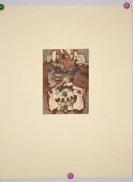 Mooie ets van onbekende kunstenaar. kopen? Bied vanaf 1!