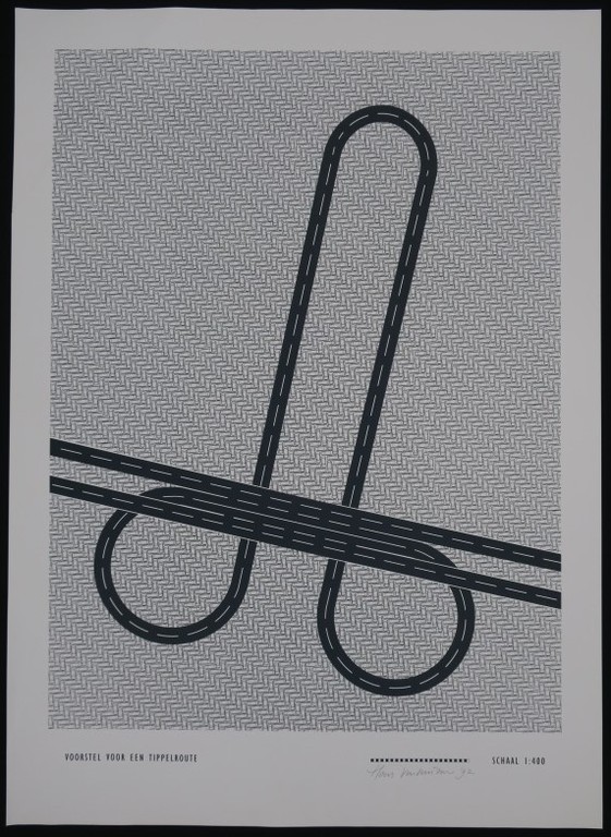Hans Venhuizen: Zeefdruk, Voorstel voor een Tippelroute schaal 1:400 kopen? Bied vanaf 1!