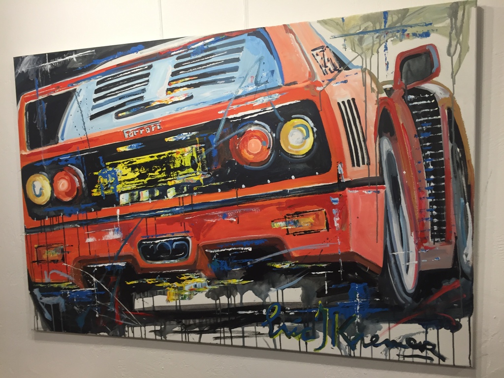 ERIC JAN KREMER   acryl op doek  FERRARI kopen? Bied vanaf 750!